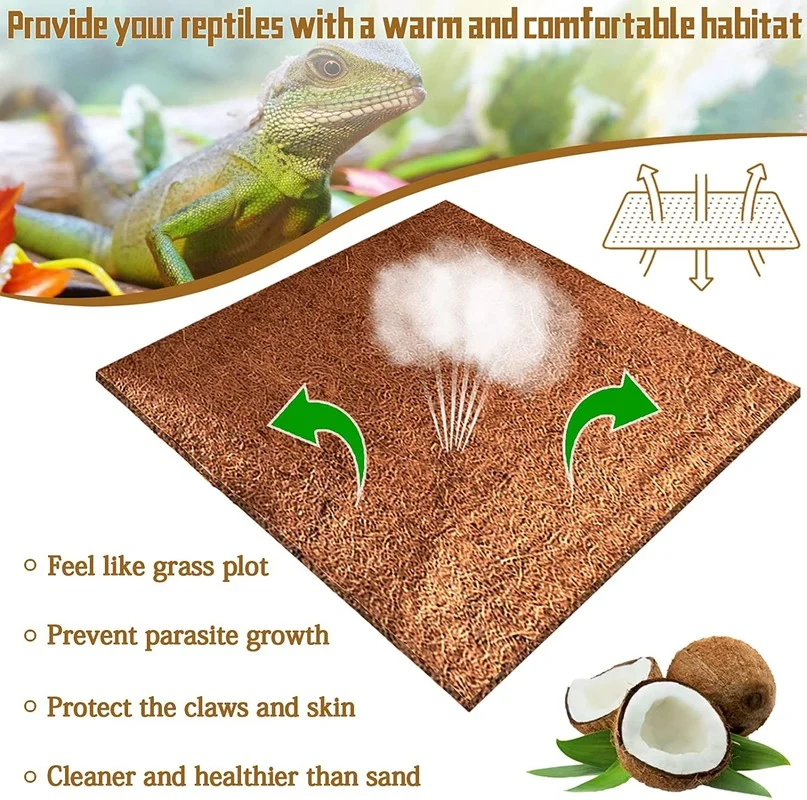 Reptile Carpet Natural Coconut - Substrate Coconut Fiber recension och pris