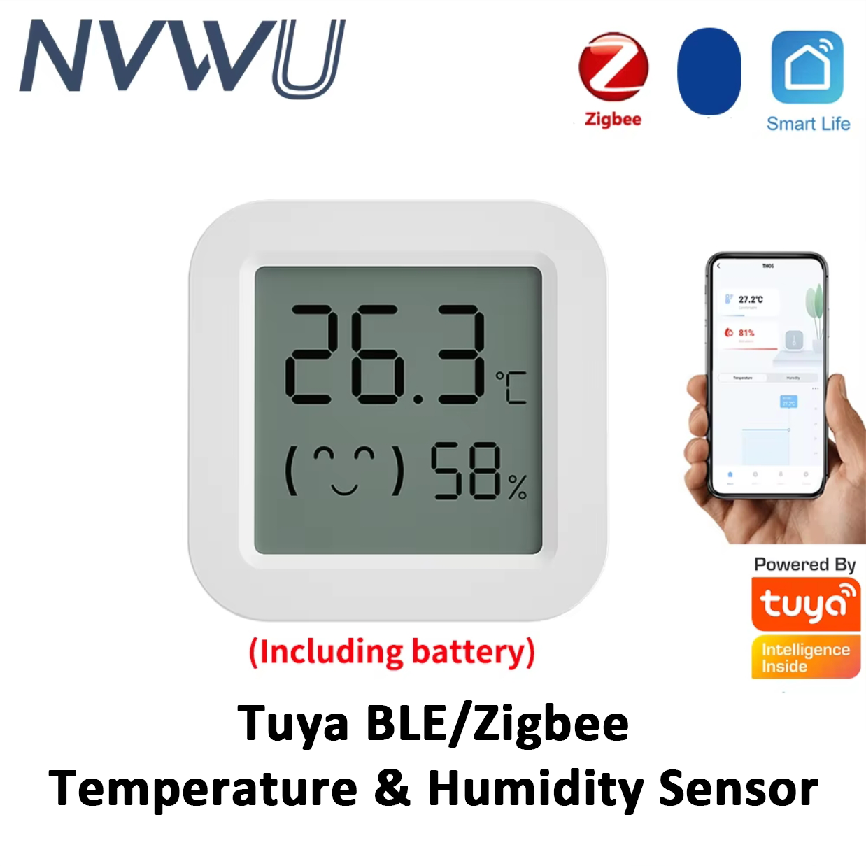 Tuya Zigbee Temperature Humidi - Digital Hygrometer Probe recension och pris